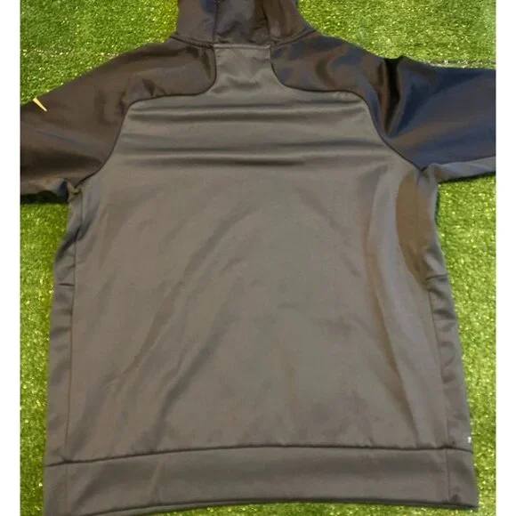 Altanta Falcons hoodie mens large black gray nike therma fit sweatshirt HFL 38 - Picture 8 of 13